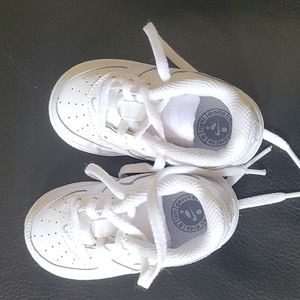 White on White Toddler Air Force 1